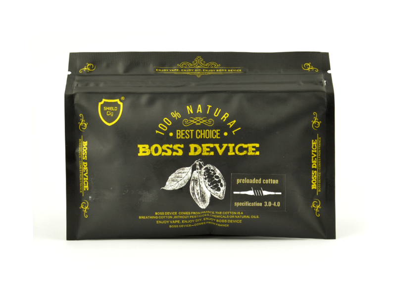 SHIELD CIG Boss Device organická bavlna se zatavenými konci