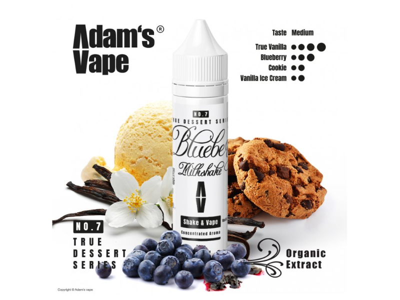 Příchuť Adams Vape S&V Blueberry Milkshake 10ml