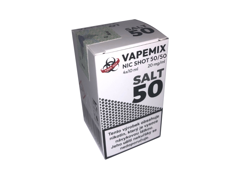VapeMix NIC SHOT Salt 50/50 4x10ml, 20mg