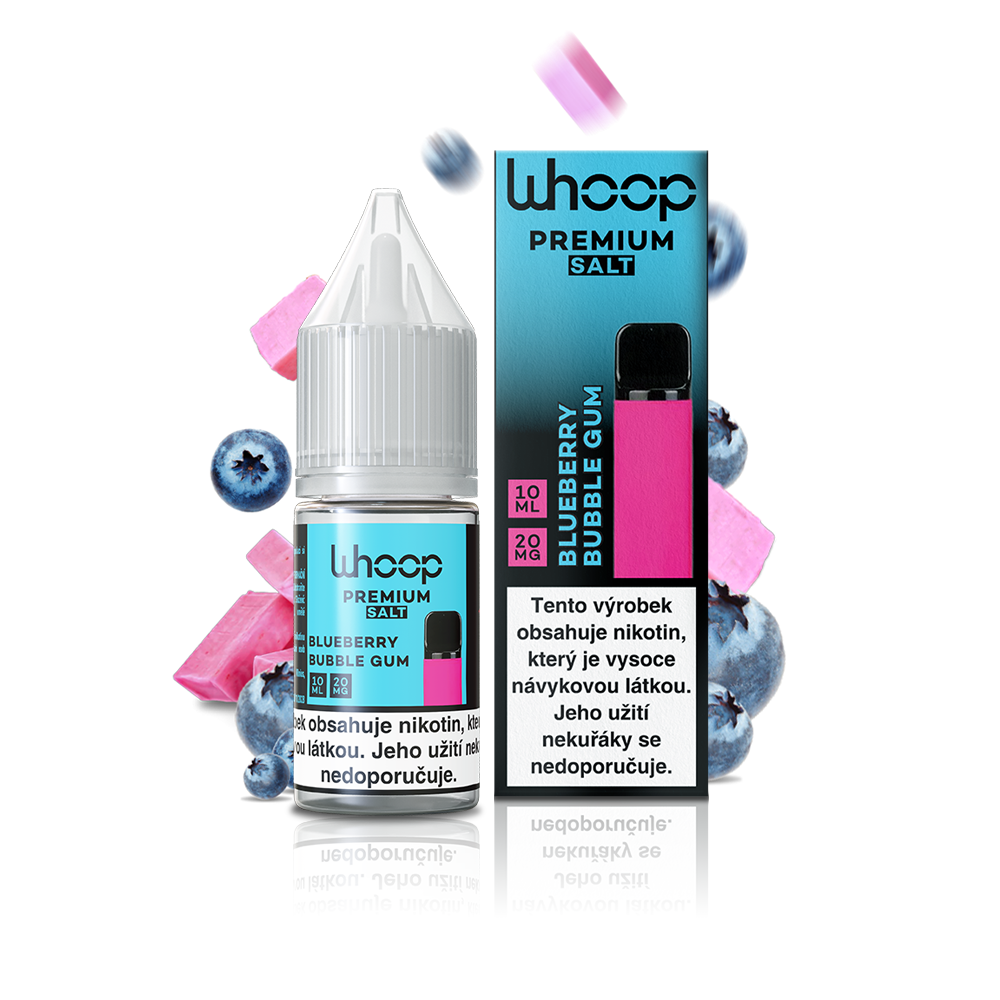 Liquid WHOOP SALT Blueberry Bubble Gum 10ml 20mg
