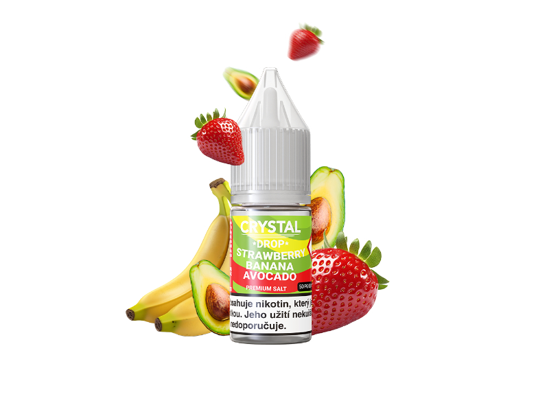 Liquid Crystal Drop SALT Strawberry Banana Avocado 10ml 20mg
