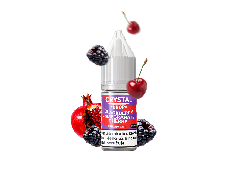 Liquid Crystal Drop SALT Blackberry Pomegranate Cherry 10ml 20mg