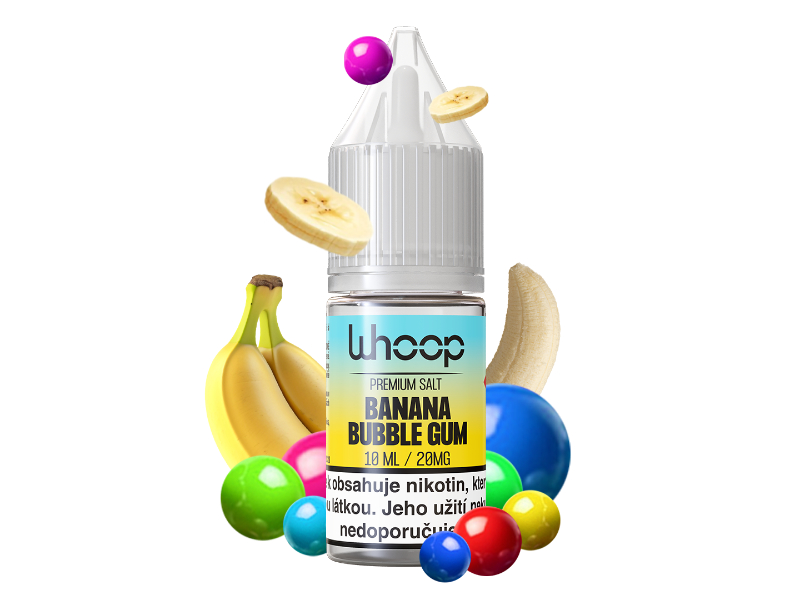 Liquid WHOOP SALT Banana Bubble Gum 10ml 20mg
