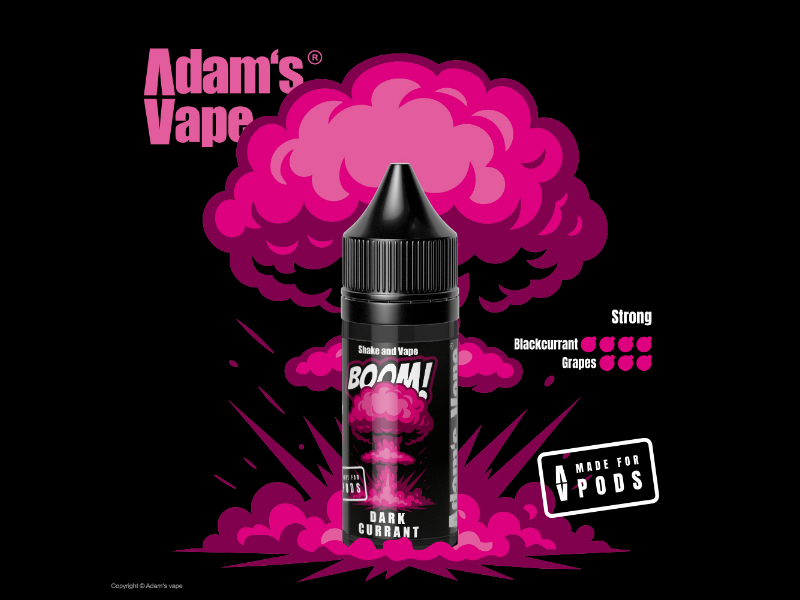 Příchuť Adams Vape BOOM! Shake and Vape Dark Currant