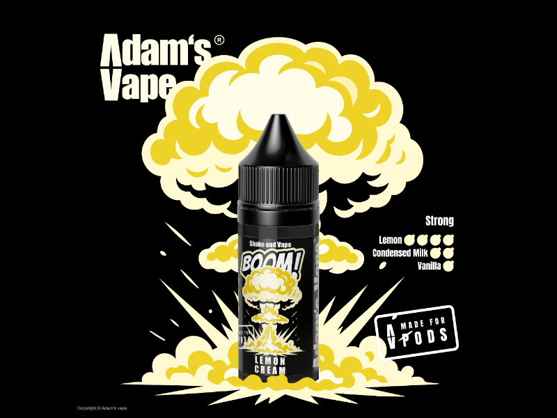 Příchuť Adams Vape BOOM! Shake and Vape Lemon Cream