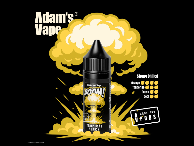 Příchuť Adams Vape BOOM! Shake and Vape Tropical Punch