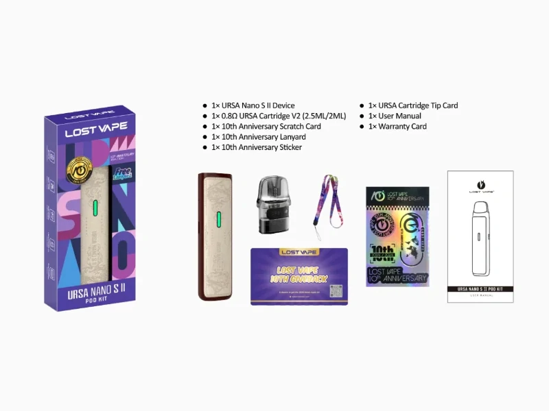 Lost Vape Ursa Nano S 2 Pod 1000mAh Lavender