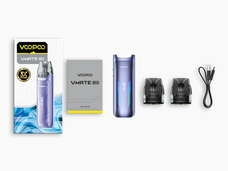 VooPoo Vmate Max Pod Kit Neon Blue