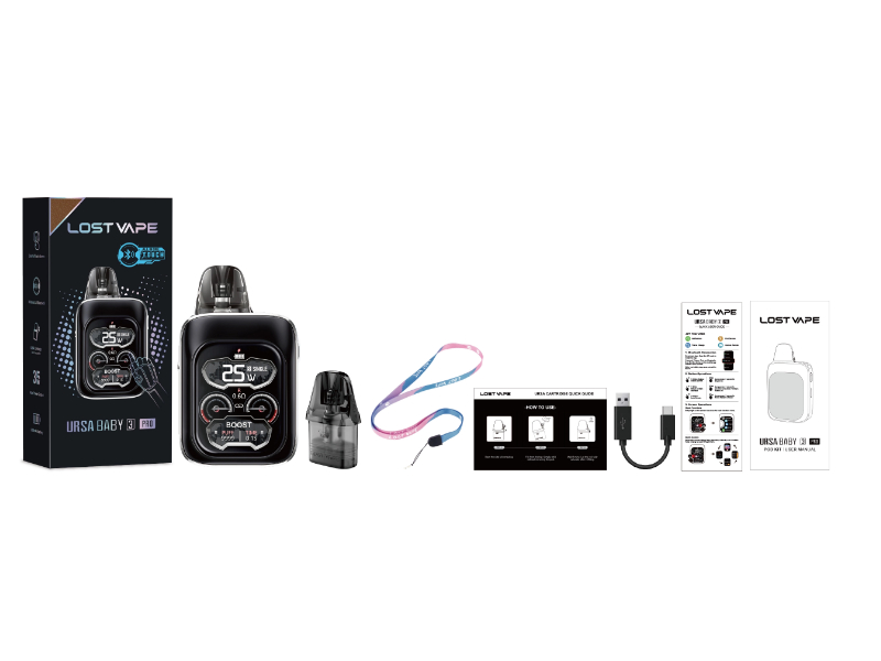 Lost Vape Ursa Baby 3 Pro Pod systém Moonstel White 