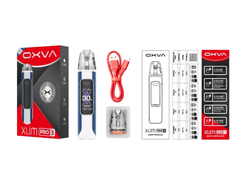 OXVA Xlim Pro 3 Pod 1500mAh Black Leather